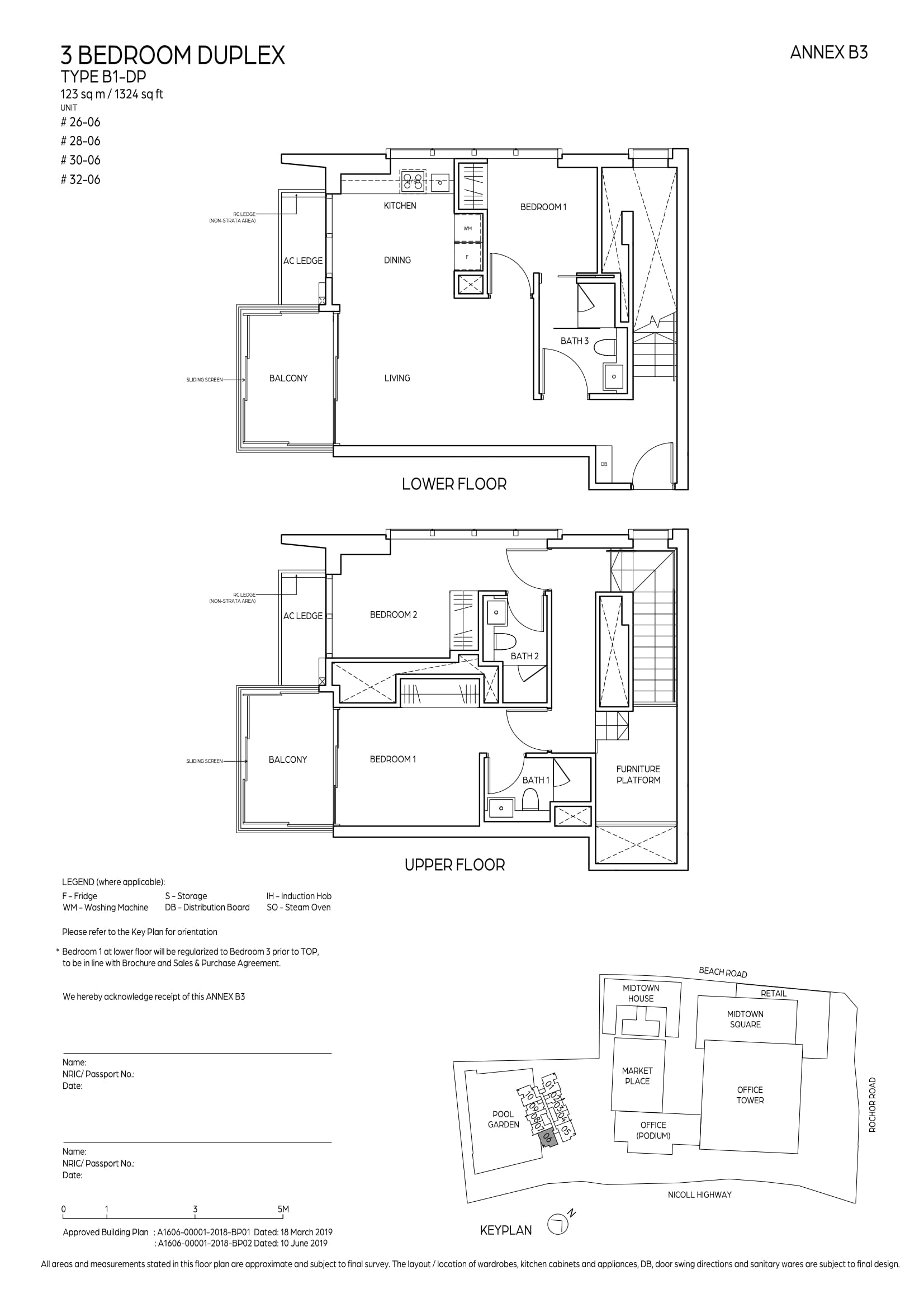 Midtown Bay 1 Bedroom Floor Plan 10